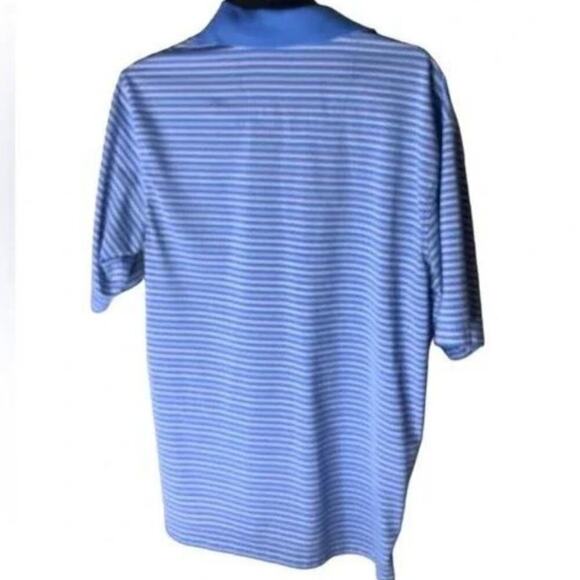 Lone Cypress Stripe Polo Shirt Mens M Short Sleeve Luxury Performance Pullover - Picture 4 of 8